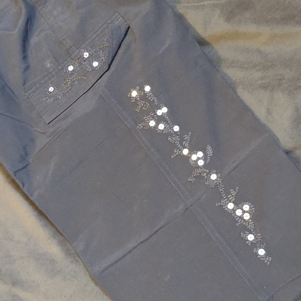 NY&CO Bedazzled Cargo Pants